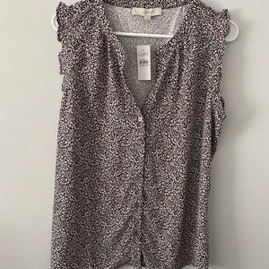 LOFT Mixed Media Top